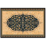 لوحة لسجادة إسلامية باللون البيجي  A portrait of Islamic rug in beige color.